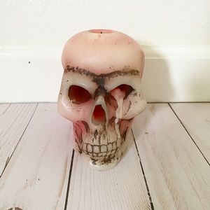Wax Bleeding Skull Candle Home Decor